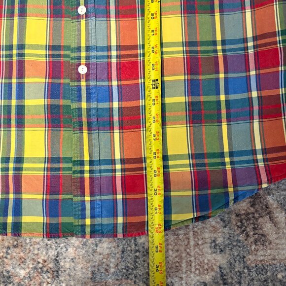 Ralph Lauren Polo Men's L/S 2-Pocket Linen-Silk Button-Down Shirt XL Plaid - Picture 9 of 9
